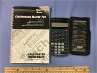 Construction master pro calculator        (k 18)