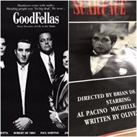 Scarface & Goodfellas Movie Posters
