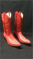 Red Hornback Boots 9 1/2