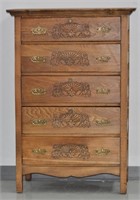 Antique 5 Drawer Oak Dresser c1920