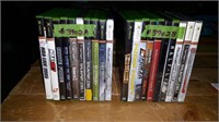 BUNDLE OF 9 XBOX GAMES & 1 WII GAME