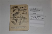 1948 Coble's Fisherman's Calendar--North Platte,NE