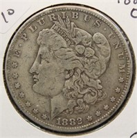 1882 O MORGAN SILVER DOLLAR F