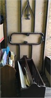 Lot of 2 wooden, rather large magazine racks and a