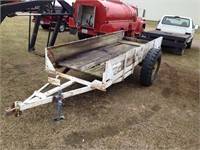 White Utility Trailer