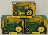 3x- Ertl JD A - A - 60 Tractors, 1/16, NIB