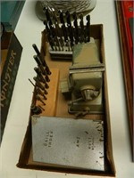 DRILL INDEX FULL OF DRILL BITS, VISE GRIP & MORE