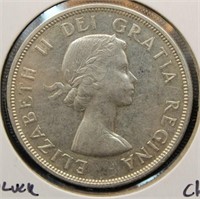 1956 CANADA SILVER DOLLAR CH UNC