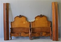 Pair of Ornate Twin Size Beds