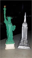 PAIR OF MINI STATUES FROM NEW YORK