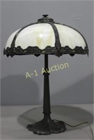 Vintage Bent Panel Table Lamp
