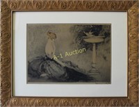 Louis Icart, Dry Point Etching "Epress d' Artiste"