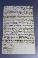 Original Hand Written Bill of Sale of Person