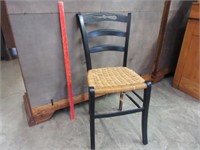 vintage black caned chair looking for new home