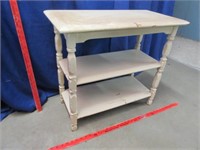 small antique white painted stand - 1920's