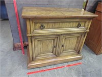 vintage rolling server cabinet - stanley furniture