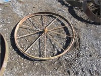 Iron Wagon Wheel  35 1/2" Diameter