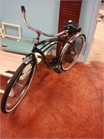 Black Huffy adult bicycle