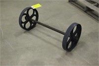 Cast Iron Axle and Wheels