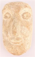 CARVED STONE FACE PIPE