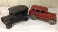 2 cast iron trucks