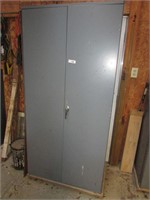 Metal Cabinet and Contents