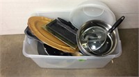 Box lot of cookware