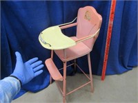 antique "doll-e-chair" by amsco (doll hi-chair)