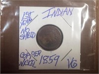 1859 INDIANHEAD PENNY