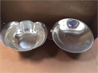 2 STERLING SILVER DISHES/CANDY BOWLS