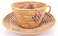 HOPI WICKER CUP & SAUCER