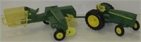 Ertl JD Utility Tractor & JD Square Baler, 1/16