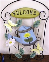 Welcome Wrought Iron Wall Hanger