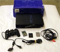 Sony Ps2 Video Game Console W Controllers & Cables