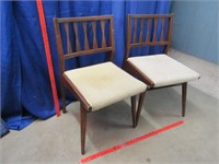 pair of vintage chairs by holman mfg co