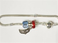 Sterling Silver Pandora Style Bracelet