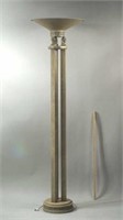 Egyptian Style Modern Patinated Metal Floor Lamp
