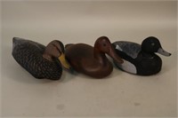 Lot of Three Duck Decoys by Unknown Makers, The