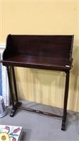 Brandt mahogany bookshelf with pull out candle