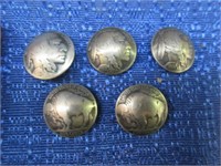 5 buffalo nickel buttons