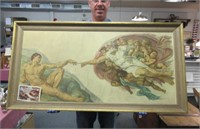 large framed michelangelo framed print
