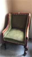 Wooden upholstered chair 
needs reglueing