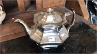 Silver lustre teapot