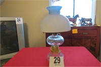 Converted Kerosene Lamp, 20 " tall.