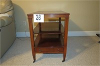 End Table, 18" wide, 27" deep, 26" tall.