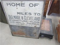 Old Wood Sign Dulmage & Cleveland Furniture Co