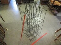 rotating black wire rack - 43in tall
