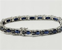 Sterling Silver Sapphire Bracelet, Insurance