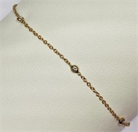 14kt Yellow Gold Diamond (0.23ct) Bracelet