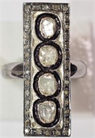 Silver & Gold Diamond (0.70ct) Vintage